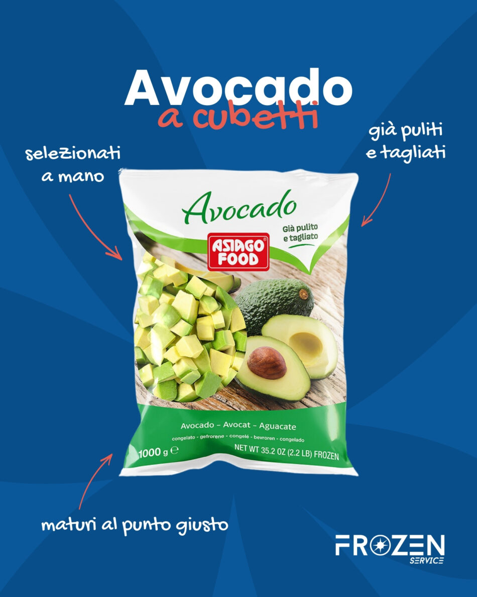 Avocado a cubetti