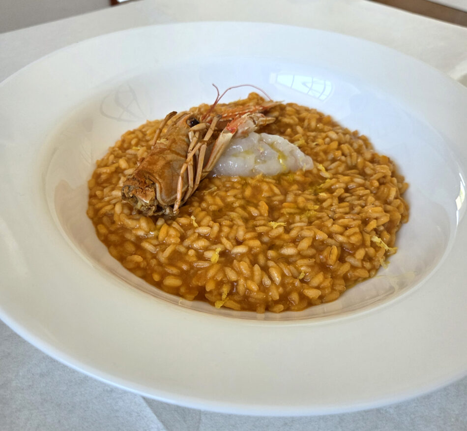 Risotto alla crema di scampi